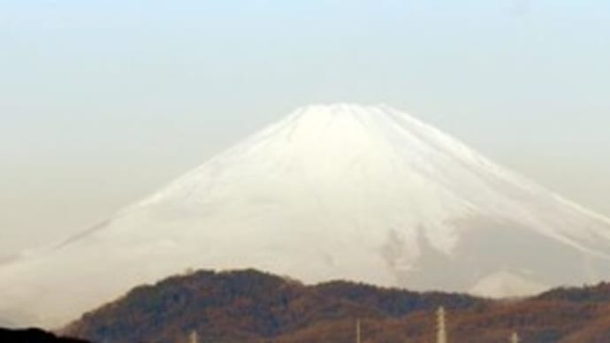 久しぶりに見えた富士山