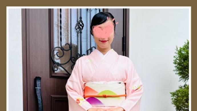 お茶のお稽古(別誂・朱鷺色地菊尽くし柄小紋)/おうちごはん(イタリア料理:基本・10月)