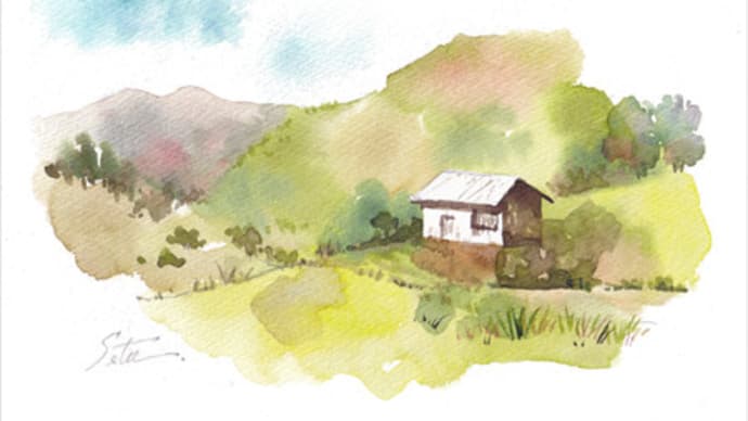 ◆ 小屋と筑波山 ◆