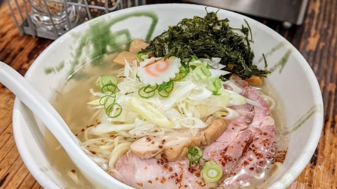 上大岡　G麺7　冷やしネギ塩ラーメン