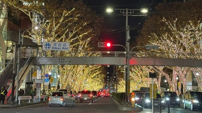 ど真ん中で観る表参道イルミネーション