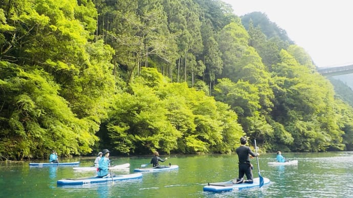 SUP YOGA @白丸湖