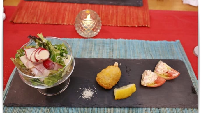 しゃのんちさん、4泊目の夕食🍺🍽️