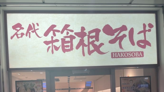 小腹の減った夜に〜箱根そば