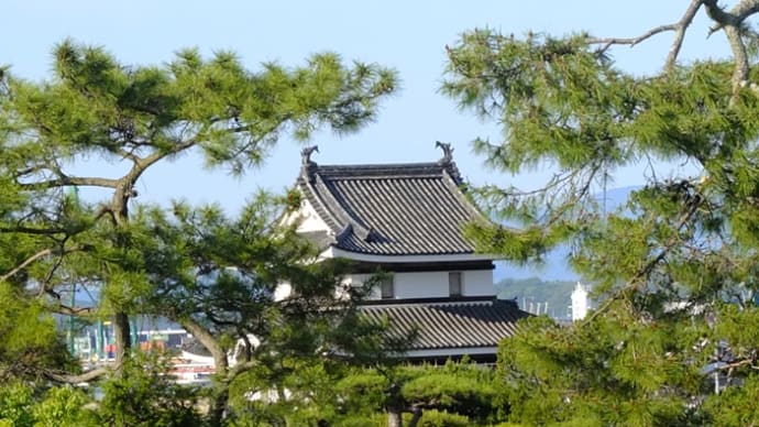 海水の濠 高松城 展望デッキ