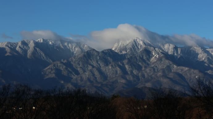 冠雪の甲斐駒ヶ岳・地蔵岳