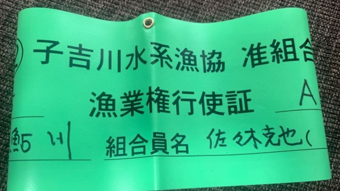 渓流解禁 春がやってきた。
