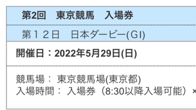 さあ、日本ダービー!