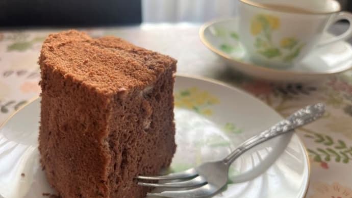 バレンタインのシフォンケーキ