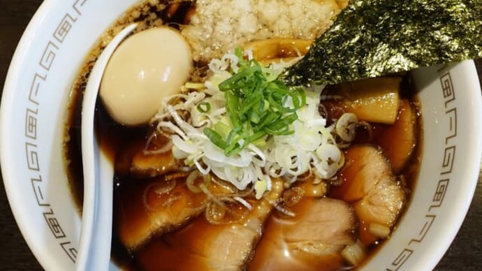 【ラン&ラー】チャーシュー煮干乃中華そば+味たま@凡の風 杉むら中華そば店