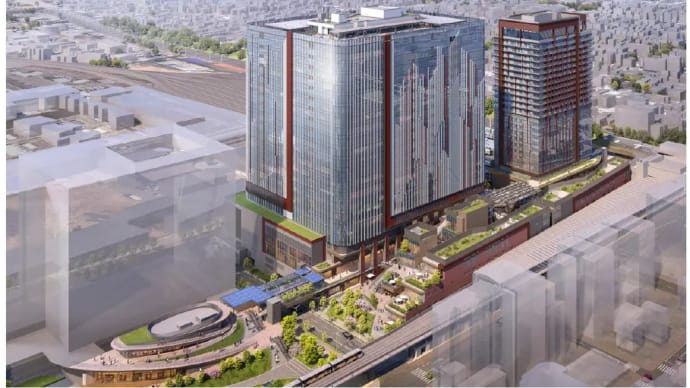 大井町駅が一時閉鎖~「大井町トラックス」再開発の一環