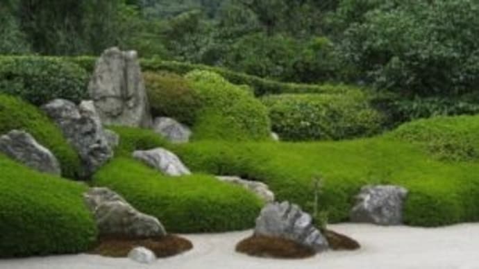 アルツハイマー患者　日本庭園を見て落ち着く