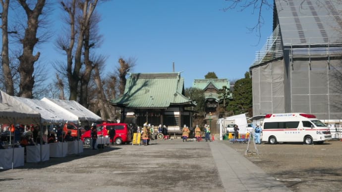 中山法華経寺消防訓練