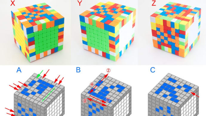 ルービックキューブ　8ｘ8ｘ8　　攻略　その8