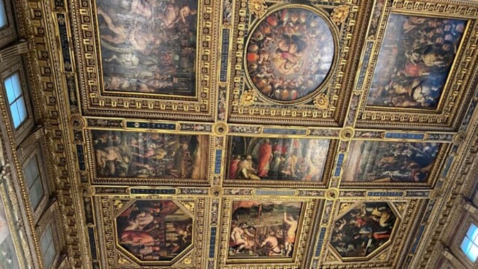 それでは誰が描いたの　ヴェッキオ宮殿　フィレンツェ　