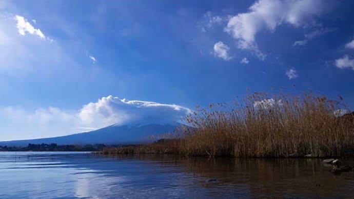 大石公園と富士山