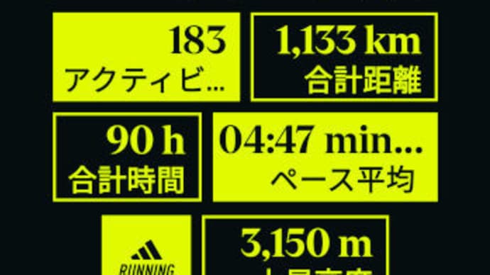 今年走った記録 2023