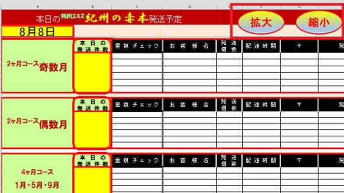 Excelの表を拡大して見やすくする方法