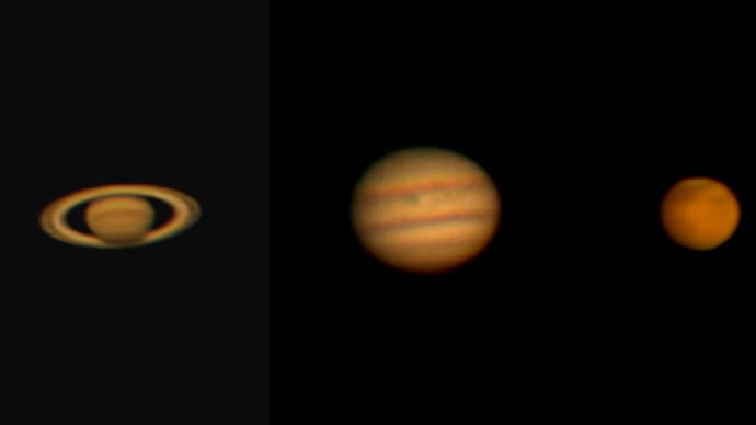 惑星を天体望遠鏡で見た時のイメージに近い動画をアップされてる方がいらっしゃいました。