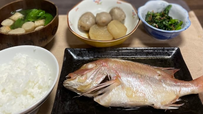 連子鯛煮付け@我が家
