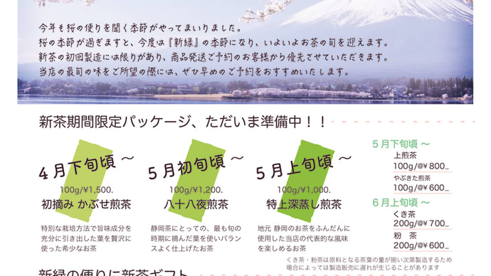 春(桜)の便り