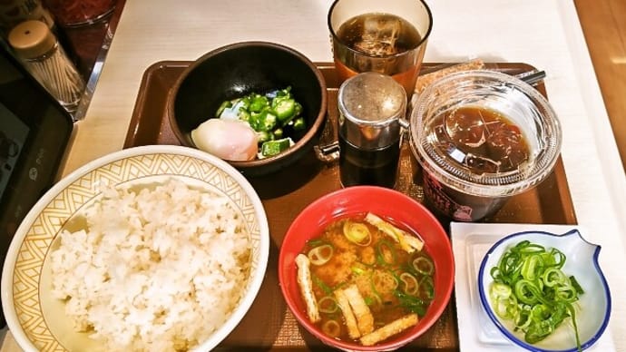 すき家(茅場町駅前店)で納豆まぜのっけ朝食等(2025年5月28日)