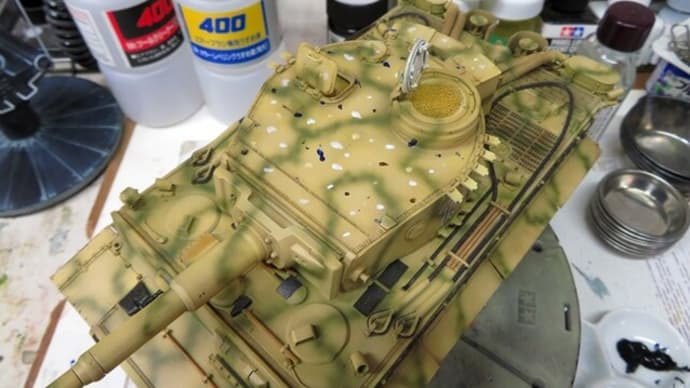 TIGER I 前期型 1/35 サイバーホビー #9 ウエザリング1