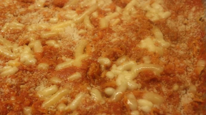 玉ねぎのフライとトマトソースのチーズ焼き(Parmigiana di cipolla)