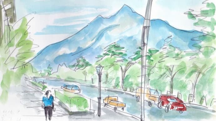 早朝の岩木山