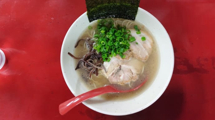 麺家はやしの豚骨ラーメン