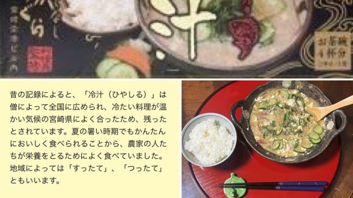 宮崎の冷や汁美味しかった！