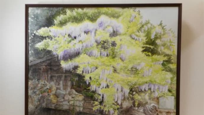 絵画作品展を鑑賞