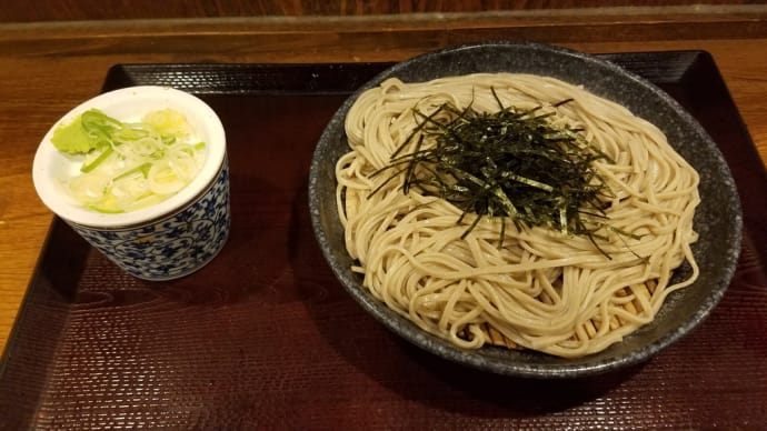ざるそば450円じゅうぶん旨し@「嵯峨谷」神保町店