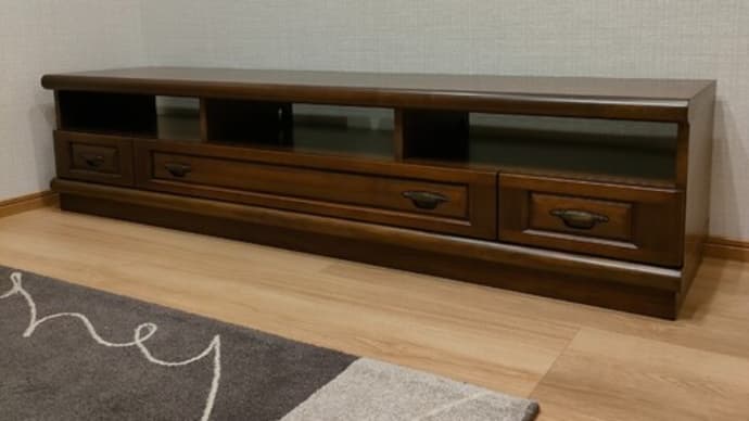 婚礼家具のリメイク 3(TVボードの納品)
