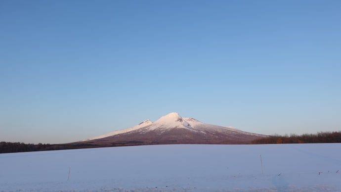 「夕暮れの剣ヶ峰・砂原岳」①2025年3月10日