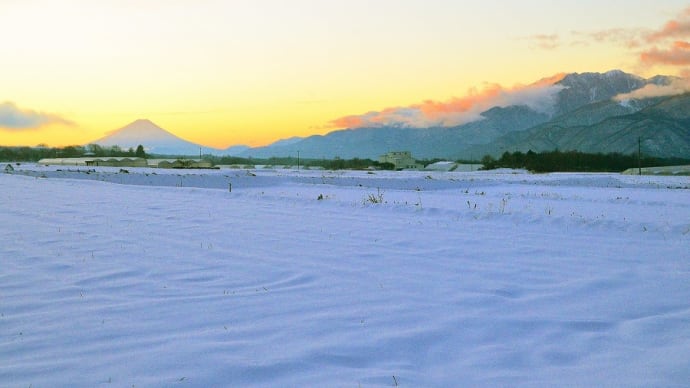 今朝の富士山