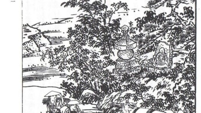 播州名所巡覧絵図で描かれた「六騎武者の塚」比定地