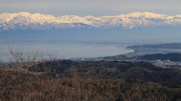 碁石ヶ峰から立山連峰の眺め