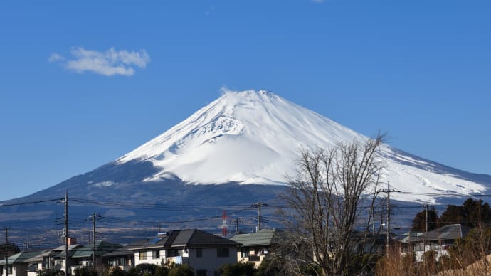 富士山を見ると、なぜかテンションが上がる？！　☆長野パルセイロ TRM観戦は、裾野市・箱根強羅温泉まで往復630km！　2月9日、10日