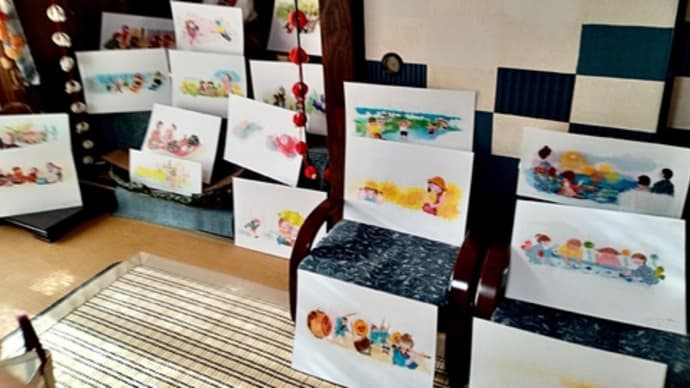 尾曽律葉さんのカレンダー原画を見せて貰った