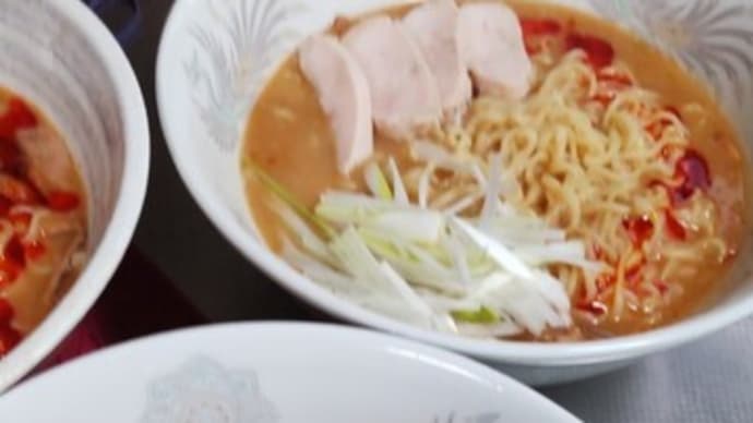 昨晩のめし　　蒸し鶏担々麺