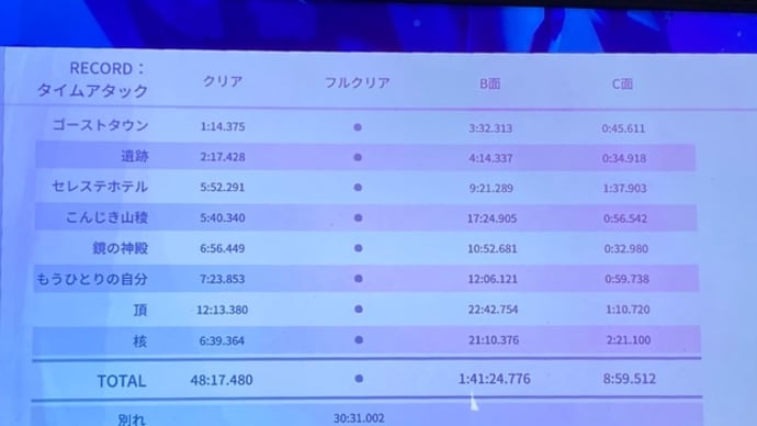 新年のセレステタイムアタックログ