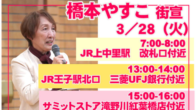 3/28の街宣予定