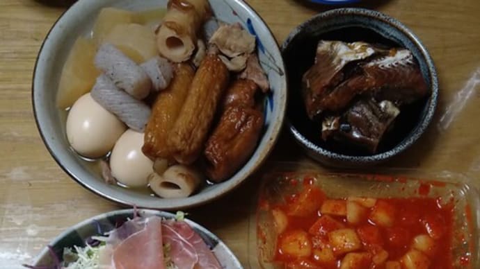 我が家の晩御飯 2024/01/07