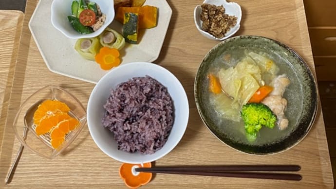 道具使いで調理は楽しい 今日の助産院ごはん