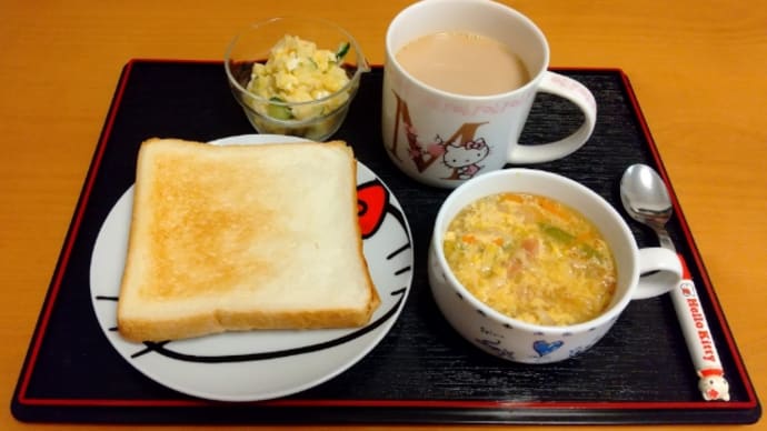 熊本県産食材の朝食