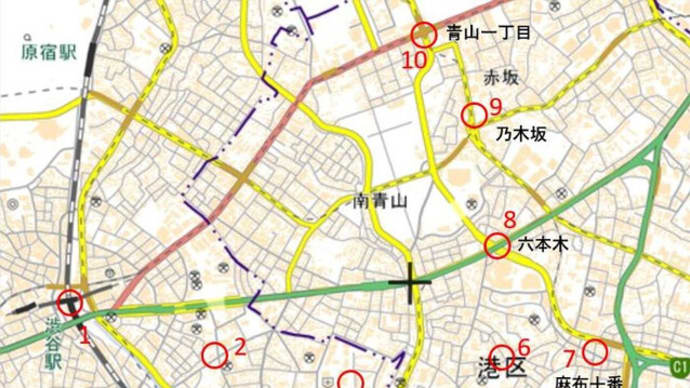 東京散歩;渋谷駅⇒ 塙保己一資料館⇒ 広尾 山種美術館、有栖川宮公園⇒ 狐坂⇒ 麻布十番⇒ 乃木坂⇒ 青山一丁目駅