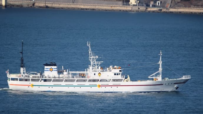 練習船　神海丸　島根県　関門海峡航行