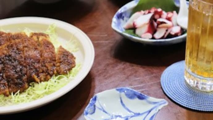 ソースカツ丼・タコブツ