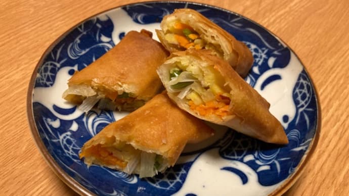 野菜だけの春巻き